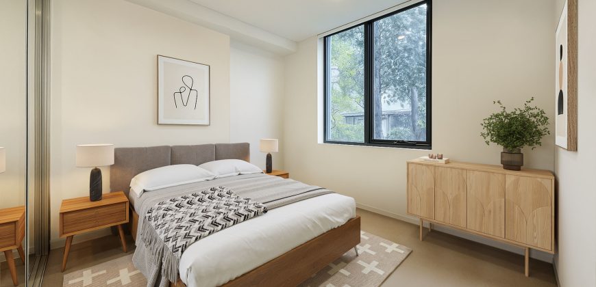 North Aspect, Designer One Bedroom + Study Apartment in Coveted Riverside Precinct