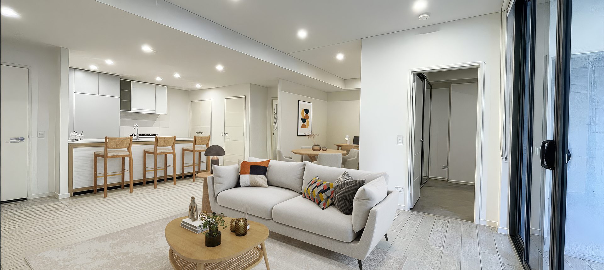 North Aspect, Designer One Bedroom + Study Apartment in Coveted Riverside Precinct