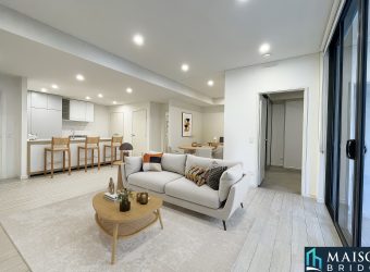North Aspect, Designer One Bedroom + Study Apartment in Coveted Riverside Precinct