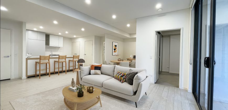 North Aspect, Designer One Bedroom + Study Apartment in Coveted Riverside Precinct