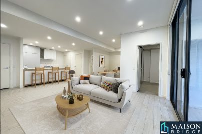 North Aspect, Designer One Bedroom + Study Apartment in Coveted Riverside Precinct