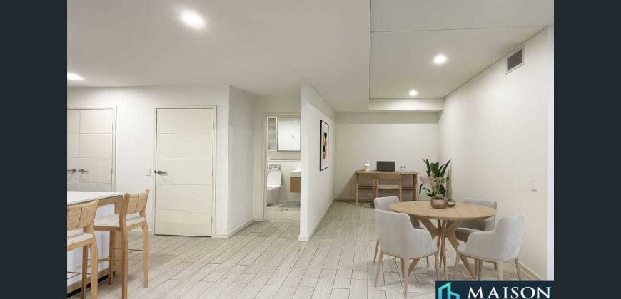 One Bedroom + Study Apartment in Coveted Riverside Precinct