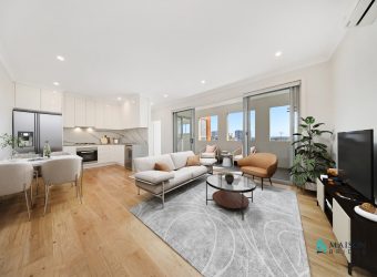 Top-Floor Apartment with Bright Interiors and Scenic District Views