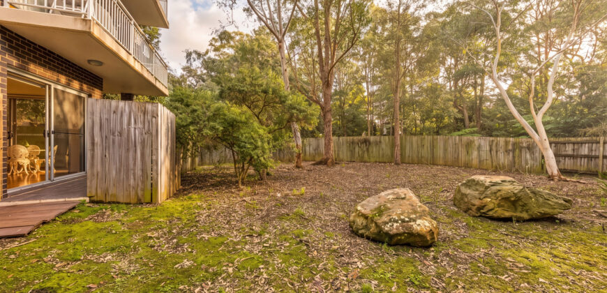 Exceptional Ground Floor Unit with Large Deck, Serene and Private Setting