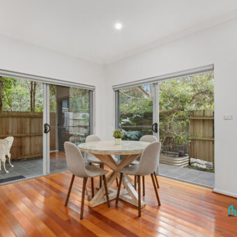 Exceptional Ground Floor Unit with Large Deck, Serene and Private Setting