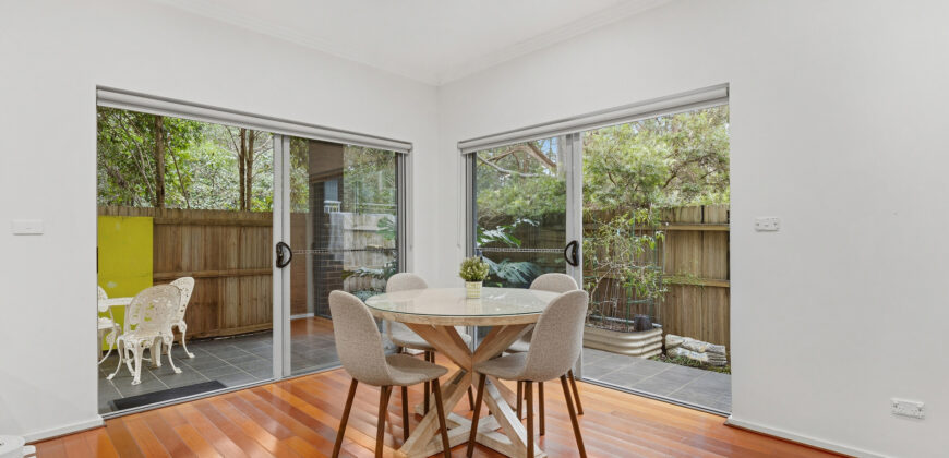 Exceptional Ground Floor Unit with Large Deck, Serene and Private Setting