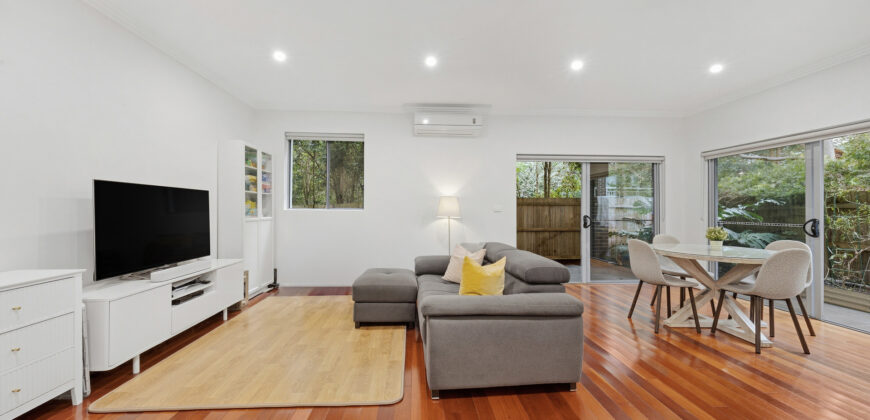 Exceptional Ground Floor Unit with Large Deck, Serene and Private Setting