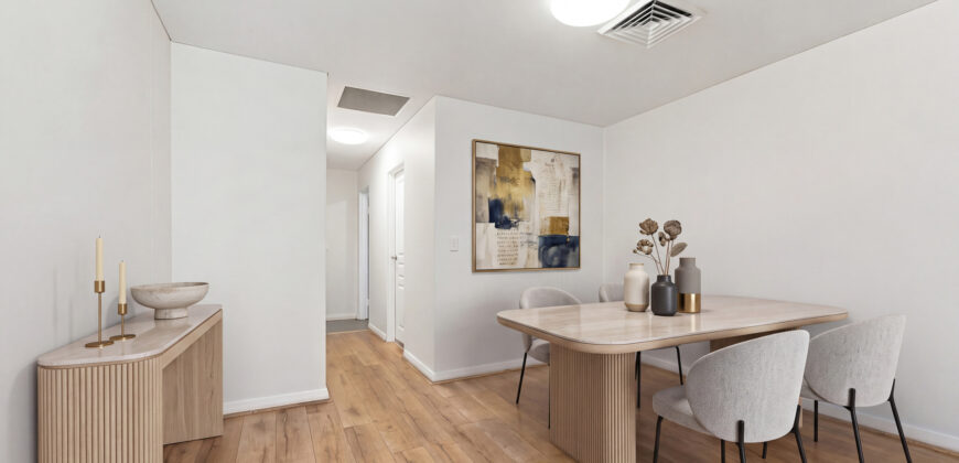 Solid Double Brick Living with Bay Outlooks