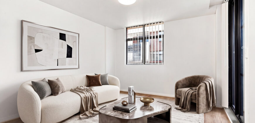 Solid Double Brick Living with Bay Outlooks